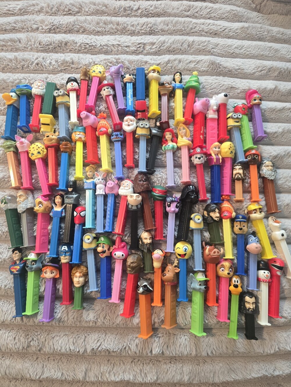 Pez Collection Large Lot 85 Pieces